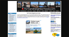 Desktop Screenshot of portlandneighborhood.com